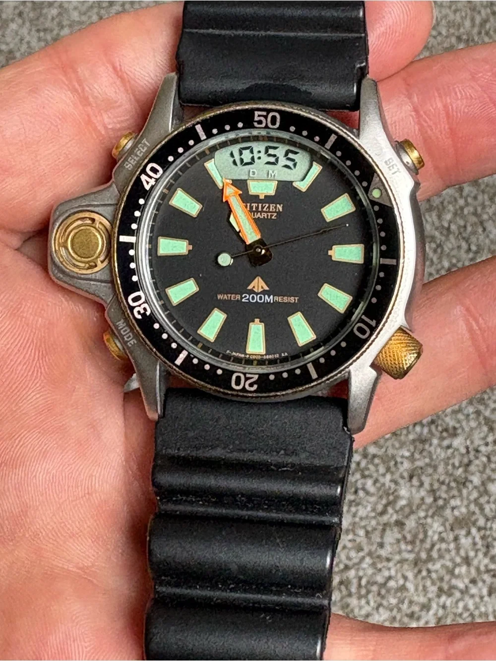 Citizen Aqua land Diver Limited Edition Anniversary 200M Ana+Digi Quartz Watch